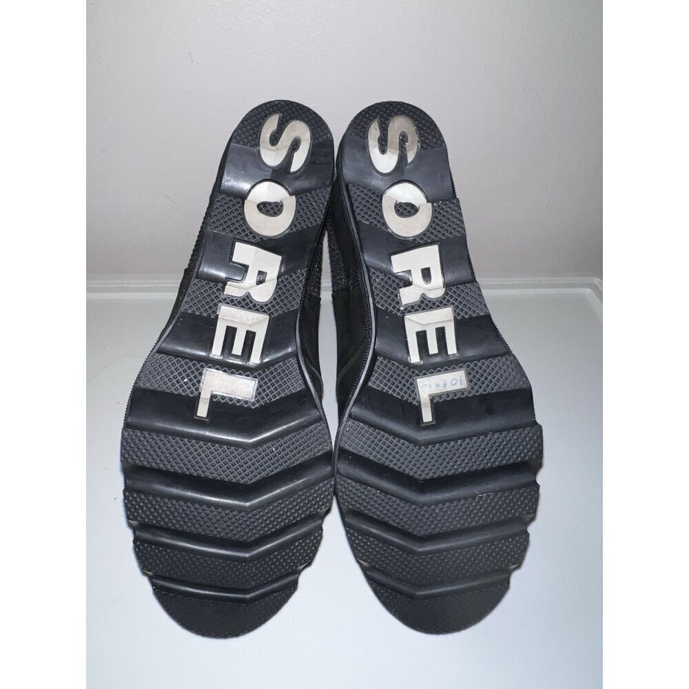 SOREL Womens Joan Of Arctic II Black Wedge Boot Size 9.5 - Picture 7 of 13
